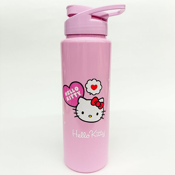 Garrafa Plástica Squeeze 750ML Hello Kitty Coração