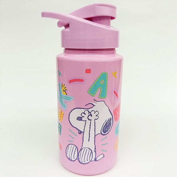 Garrafa Plástica Squeeze 500ML Snoopy Peek-A-Boo
