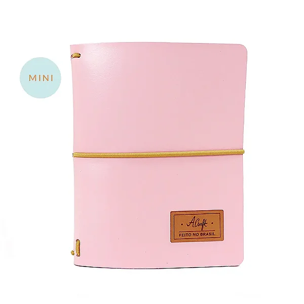 Mini Capa Rosa Millennial (Para 4 Mini Blocos) Para Mini Planner A.Craft