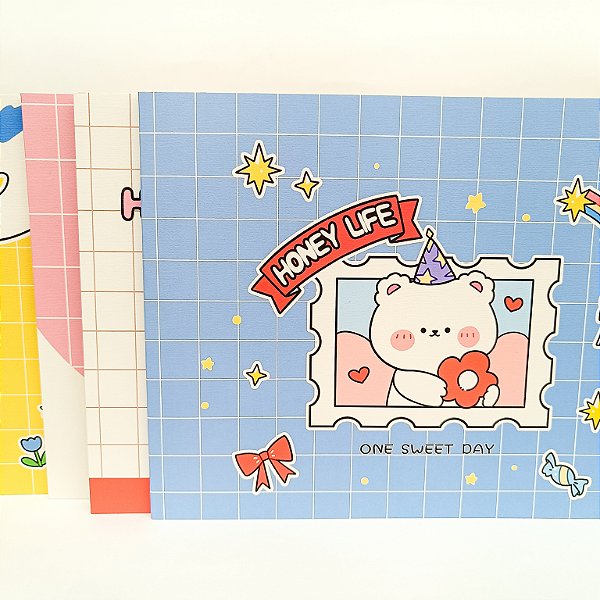 Caderno de Desenho Brochura Sem Pauta A4 Honey Life