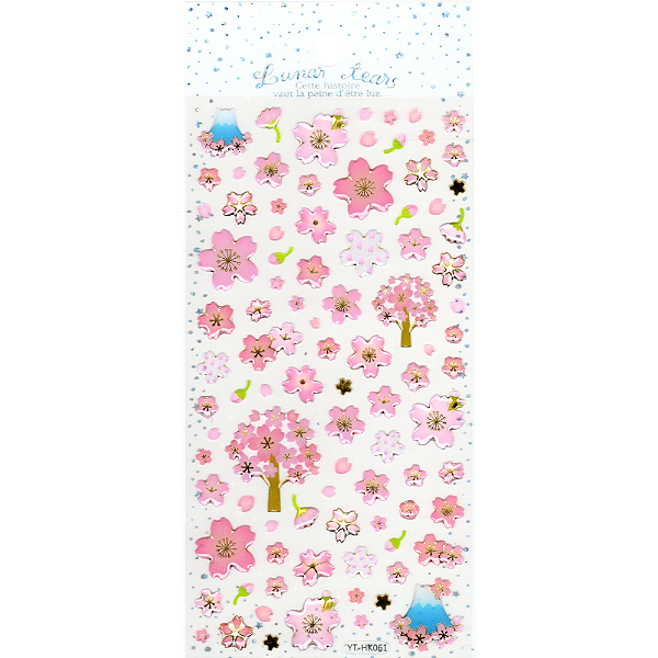 Adesivo Decorativo Alto-relevo Sakura Lunar Tears