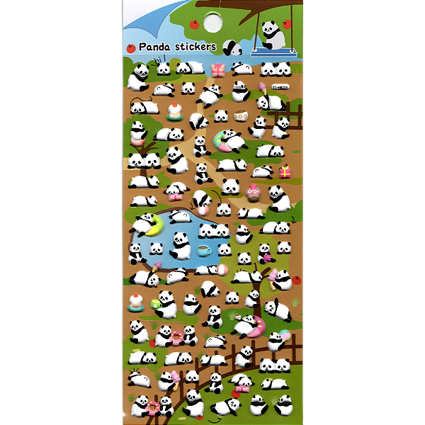 Adesivo Decorativo Puffy Panda