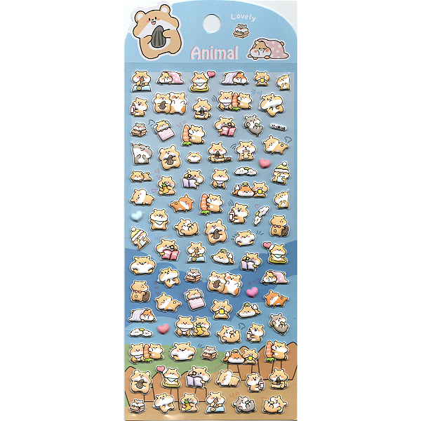 Adesivo Decorativo Puffy Hamster