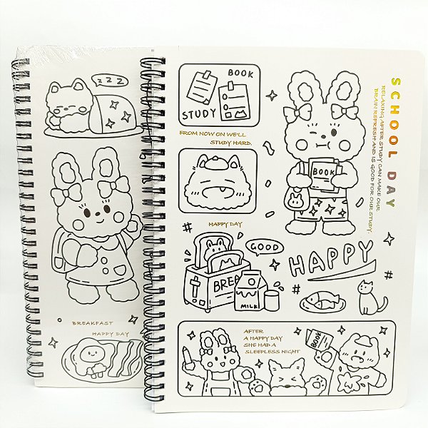 Caderno Espiral Pautado B5 School Day