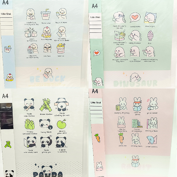 Pasta Catálogo 40 Plásticos A4 Animais