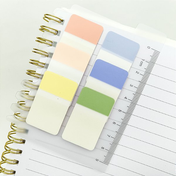 Marcador de Página com Régua 6 Cores