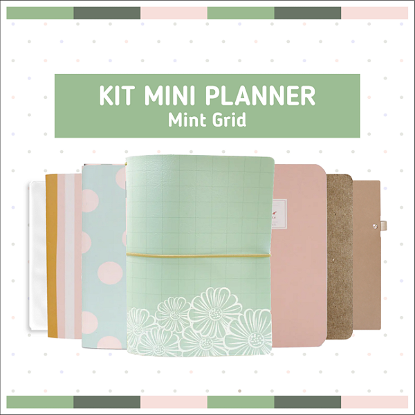 Kit Mini Planner Mint Grid