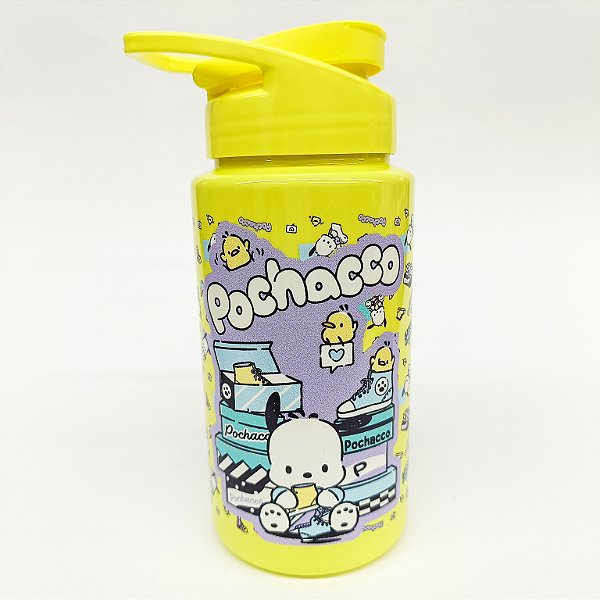 Garrafa Plástica Squeeze 500ML Pochacco Amarelo
