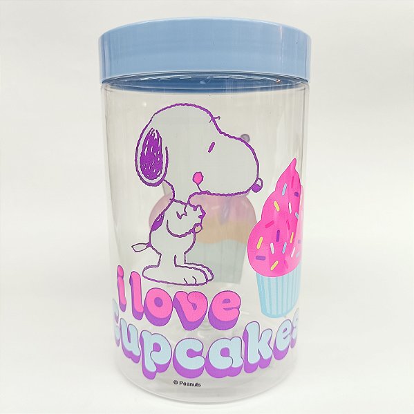 Pote 1500ML Snoopy I Love Cupcakes
