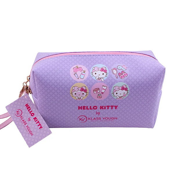 Necessaire Retangular Hello Kitty Lilás