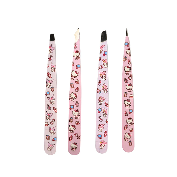 Kit de Pinças Estampadas Hello Kitty