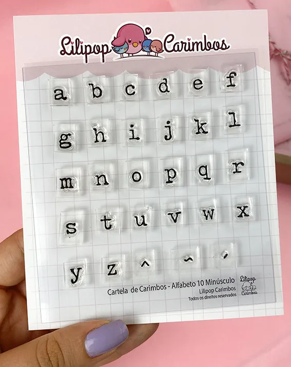 Kit de Carimbos Alfabeto 10 Maiúsculo - Lilipop