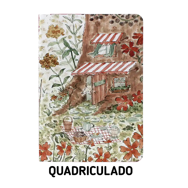Caderno Quadriculado Doce Lar - Anna Leri - Para Planner A.Craft Tamanho Padrão