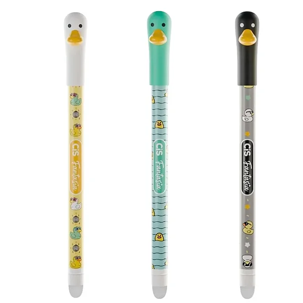 Caneta Gel 0.5 Apagável Fantasia Pato