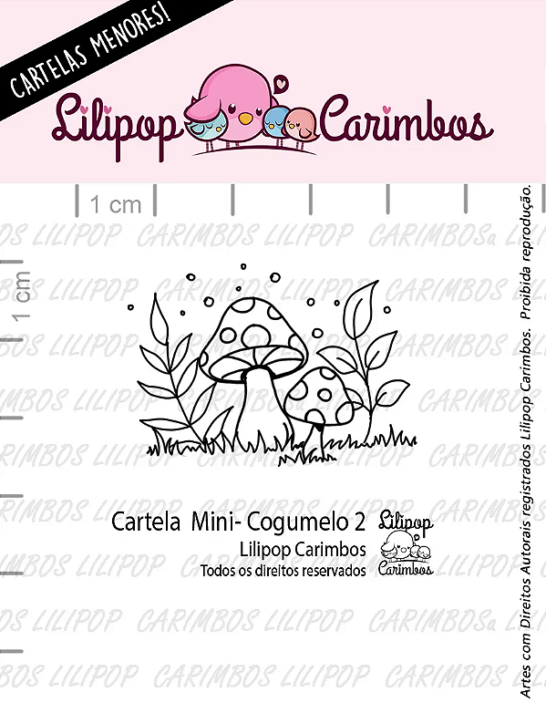 Carimbo Mini Cogumelo 2 - Lilipop