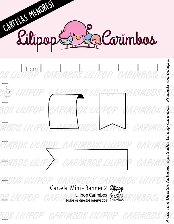 Kit de Carimbos Mini Banner 2 - Lilipop