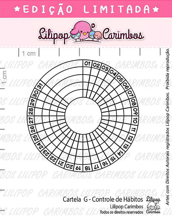 Kit de Carimbos G Controle de Hábitos - Lilipop