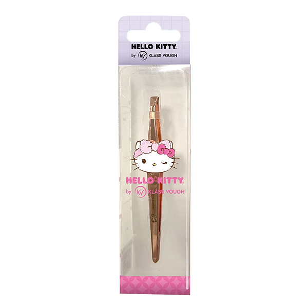 Pinça com Ponta Reta Rose Gold Hello Kitty