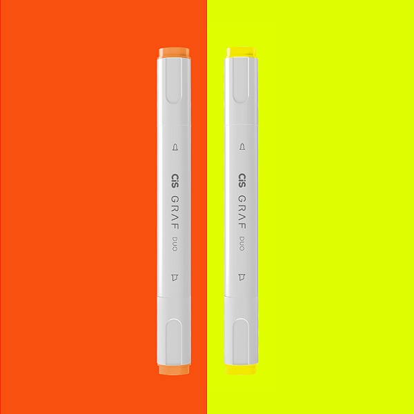 Marcador CiS Graf Duo Fluorescente
