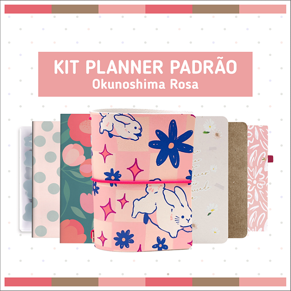 Kit Planner Padrão Okunoshima Rosa