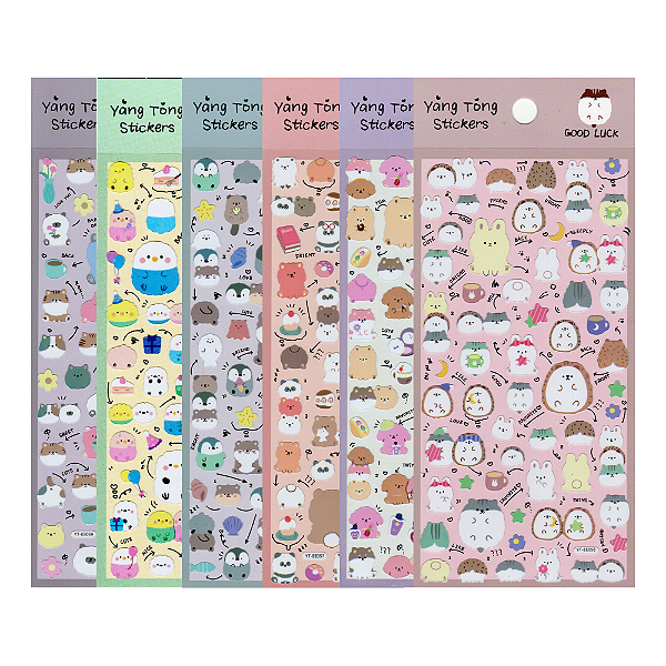 Adesivo Decorativo Yang Tong Animais Fofos