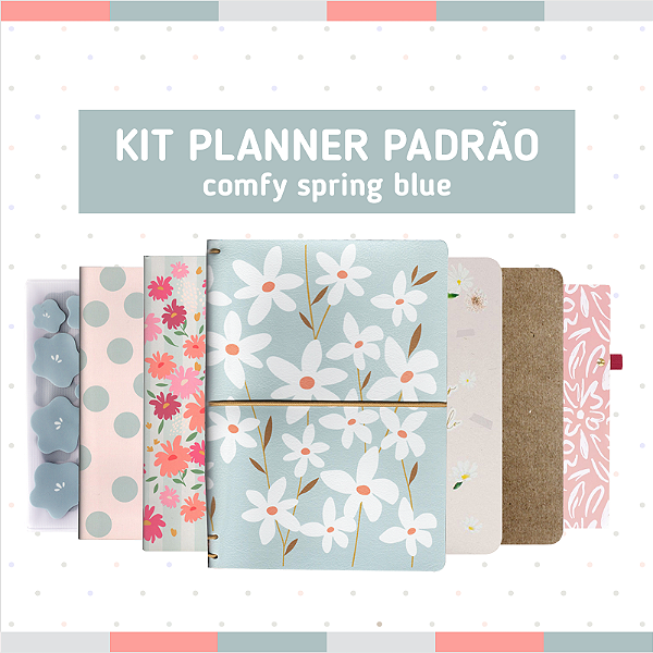 Kit Planner Padrão Comfy Spring Blue