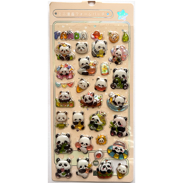 Adesivo Decorativo Auto-Relevo Panda