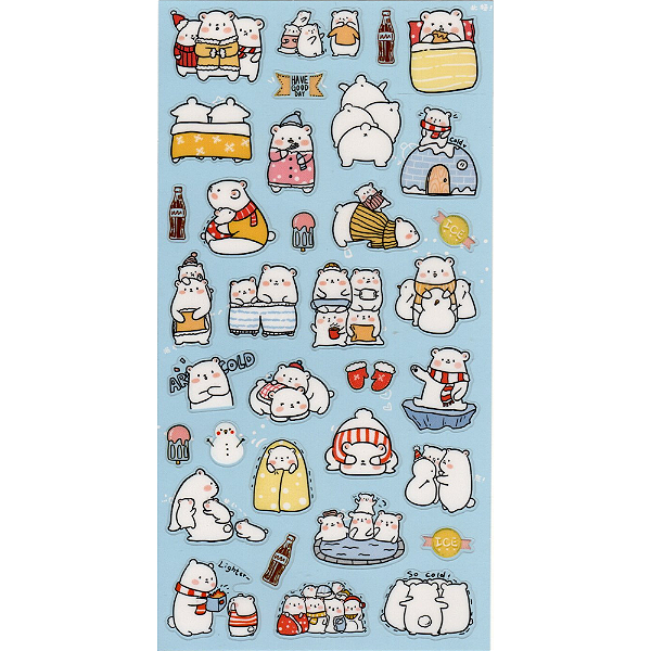 Adesivo Decorativo Família Urso Polar Nekoni