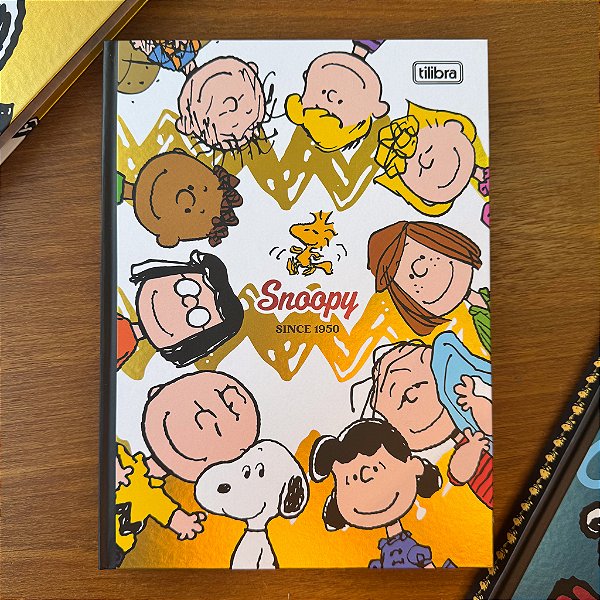 Caderno Brochura Colegial com Folhas Ilustradas Turma do Charlie Brown Since Snoopy