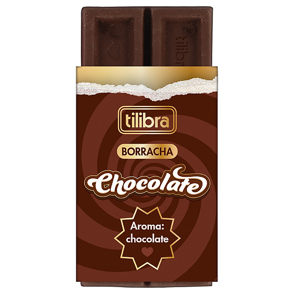Borracha Divertida Com Cheirinho Chocolate Tilibra