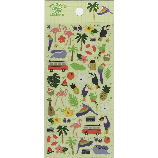 Adesivo Decorativo Animais Tropicais Yang Tong