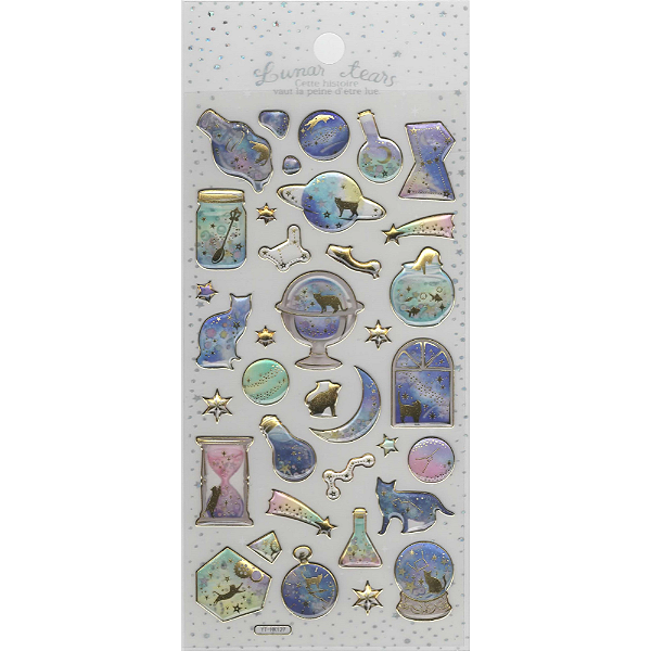 Adesivo Decorativo Alto-relevo Space Lunar Tears