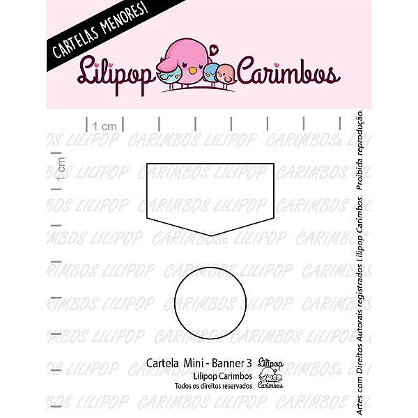Kit de Carimbo Mini Banner 3 - Lilipop