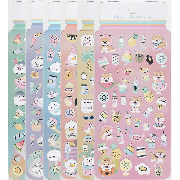 Adesivo Decorativo Animais Cute Sticker Papel