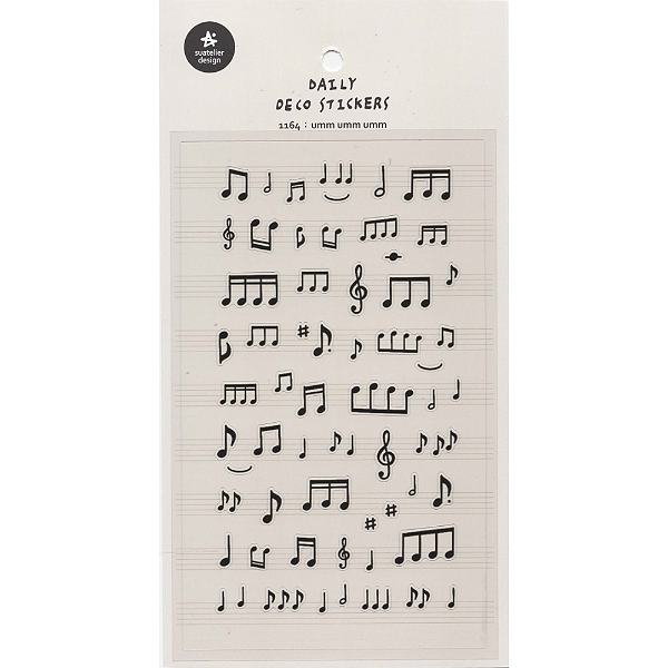 Adesivo Decorativo De Papel Notas Musicais Umm Umm Umm Suatelier