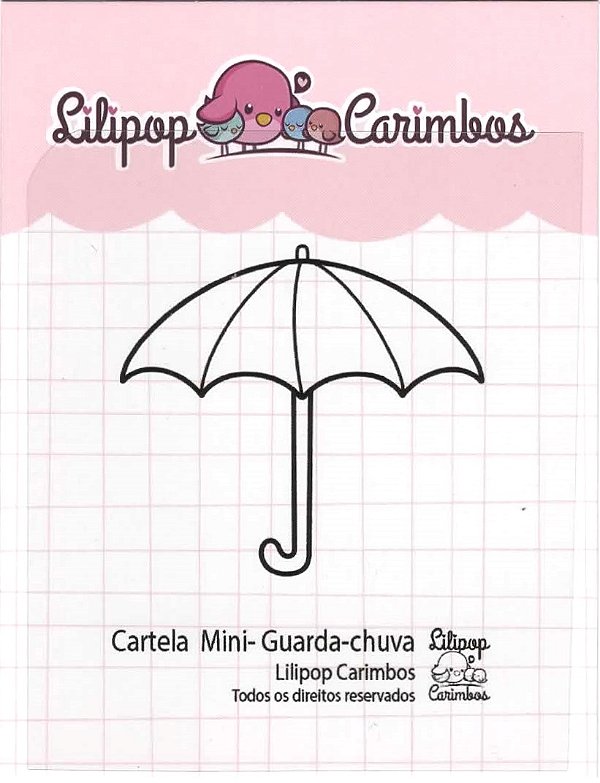 Carimbo Mini Guarda-Chuva - Lilipop