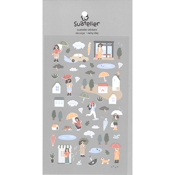 Adesivo Decorativo De Papel Rainy Day Suatelier