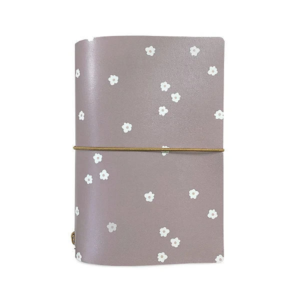 Capa Para Planner A.Craft Tamanho Padrão Floral Violet Clay (Para 4 Blocos)