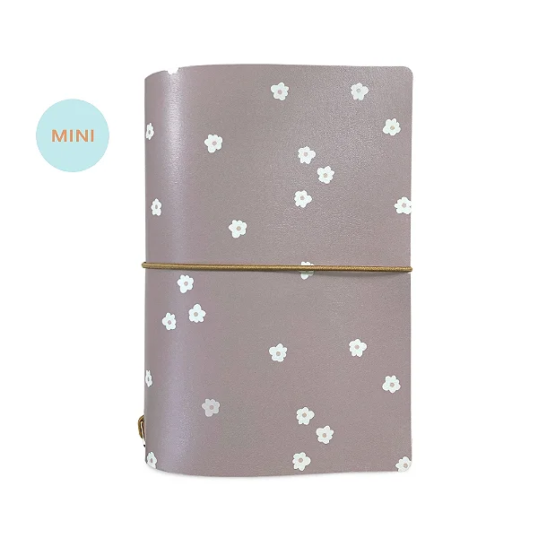 Mini Capa A.Craft Floral Violet Clay (Para 4 Mini Blocos) Para Mini Planner A.Craft