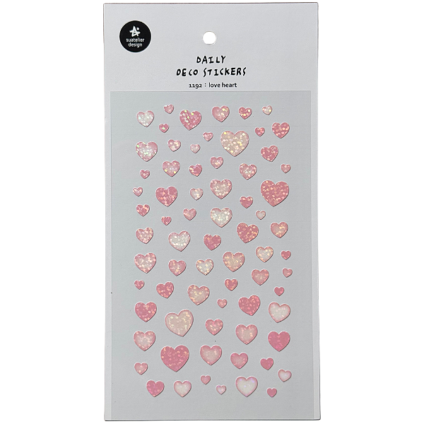 Adesivo Decorativo De Papel Love Heart Suatelier