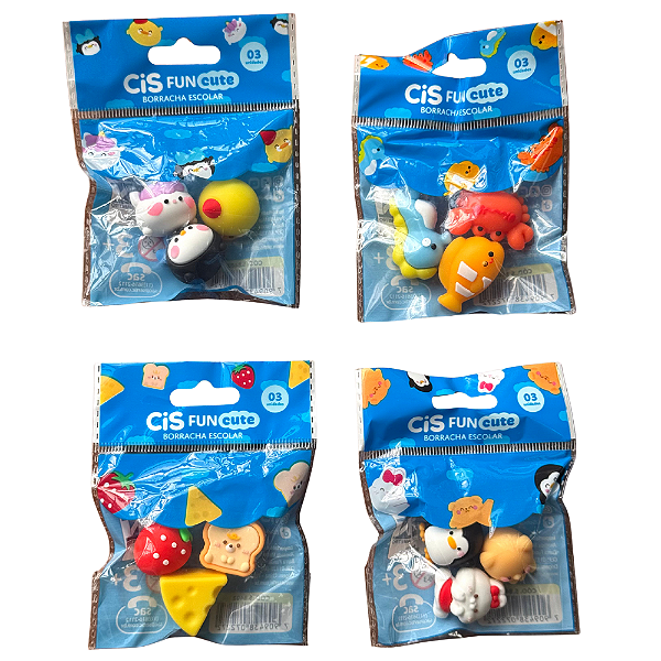 Mini Borracha Divertida 3 Unidades Cute Cis