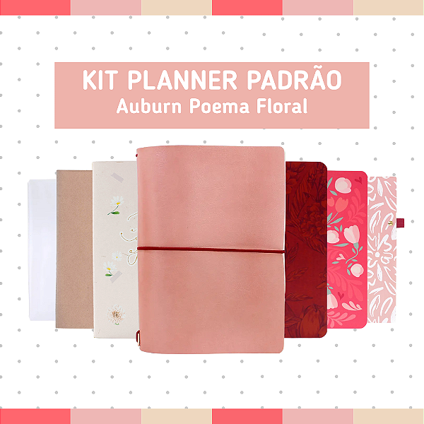 Kit Planner Padrão Auburn Poema Floral