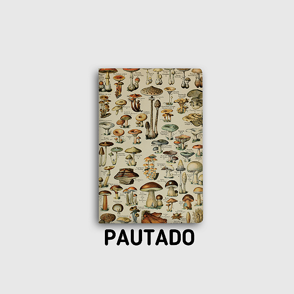 Journal Pautado Cogumelos Tamanho Grande