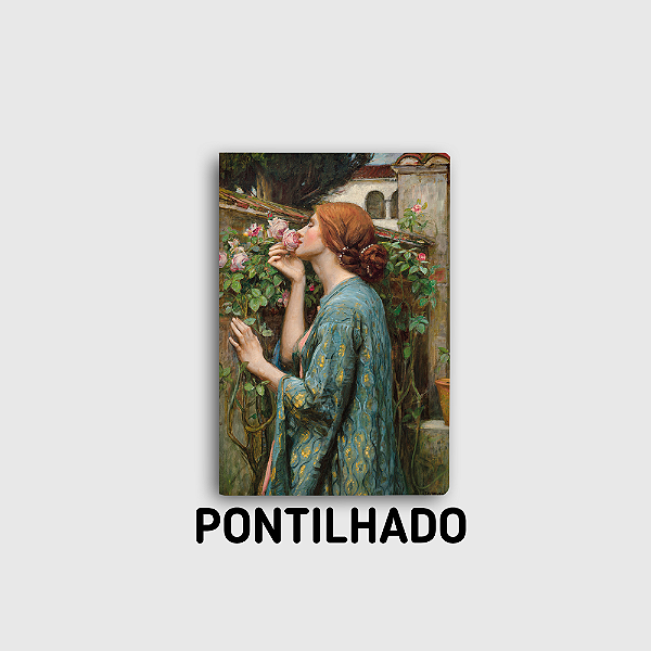 Journal Pontilhado A Alma da Rosa Tamanho Grande