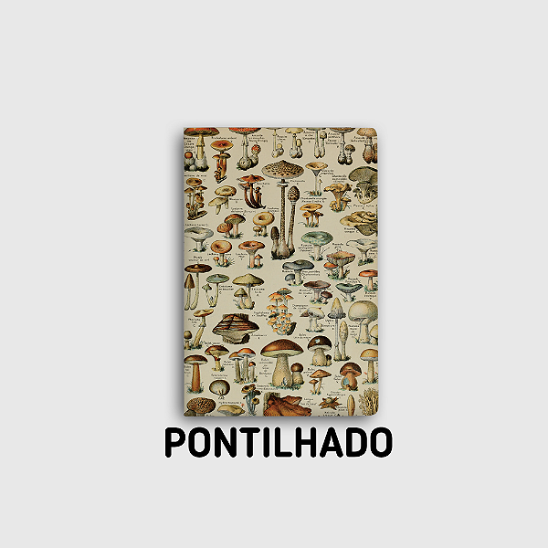 Journal Pontilhado Cogumelos Tamanho Grande