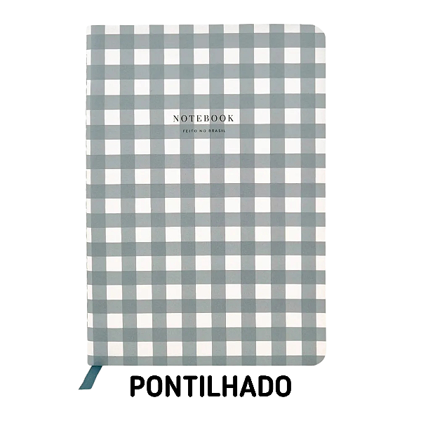 Caderno Pontilhado Eucalipto Xadrez Para Planner A.Craft Tamanho Padrão