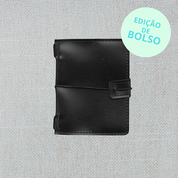 Capa Preta Midori Triplo (Para 3 Blocos) Para Journal Folk Books Edição de Bolso