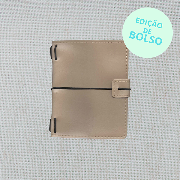 Capa Areia Midori Triplo (Para 3 Blocos) Para Journal Folk Books Edição de Bolso