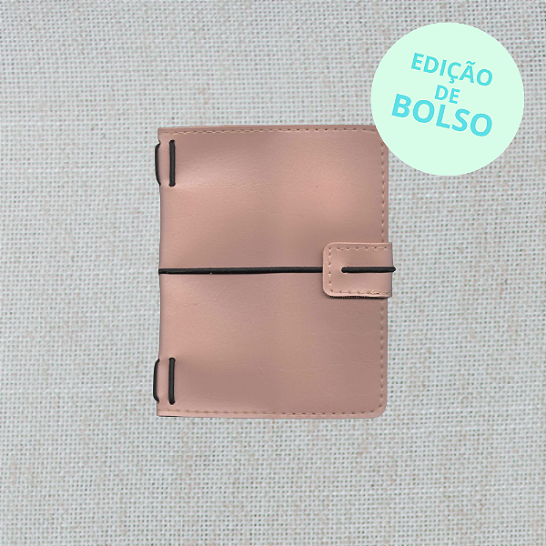 Capa Rose Midori Triplo (Para 3 Blocos) Para Journal Folk Books Edição de Bolso