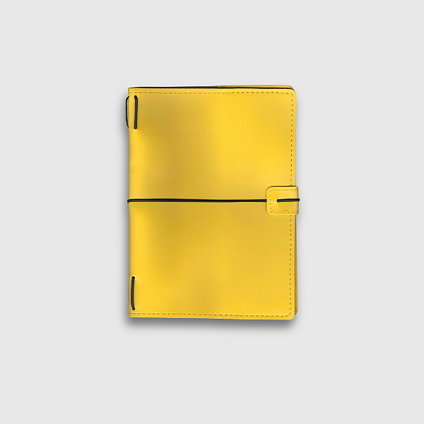 Capa Amarelo Midori Triplo (Para 3 Blocos) Para Journal Folk Books Tamanho Grande